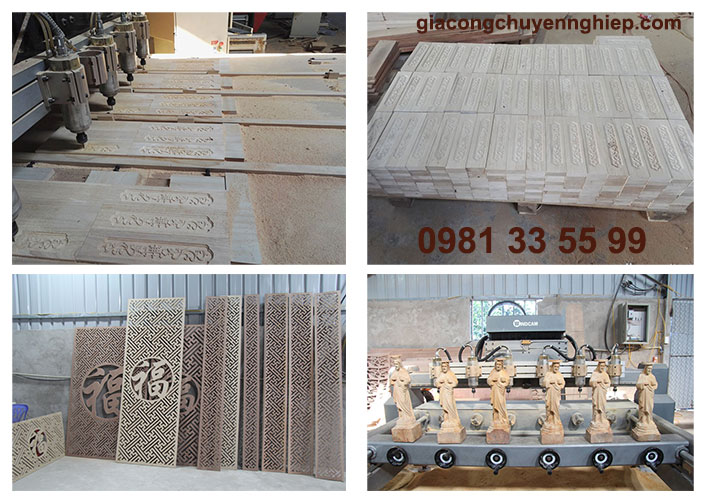 Gia công gỗ theo yêu cầu, khắc gỗ CNC tại Đồng Nai