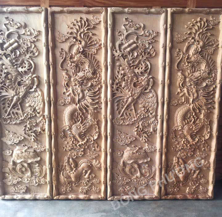 Gia công chạm, khắc gỗ  CNC tại Bắc Ninh - 2