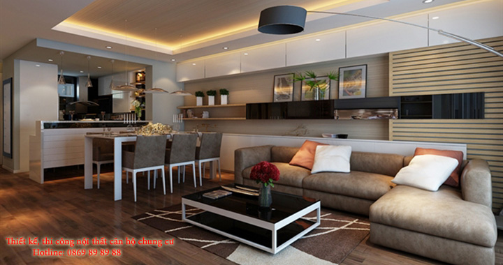 Nhận thiết kế thi công nội thất chung cư giá rẻ, đẹp, chất lượng cao 1