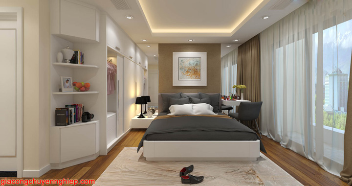 Gợi ý trang trí nội thất chung cư 2 phòng ngủ theo phong cách hiện đại 6