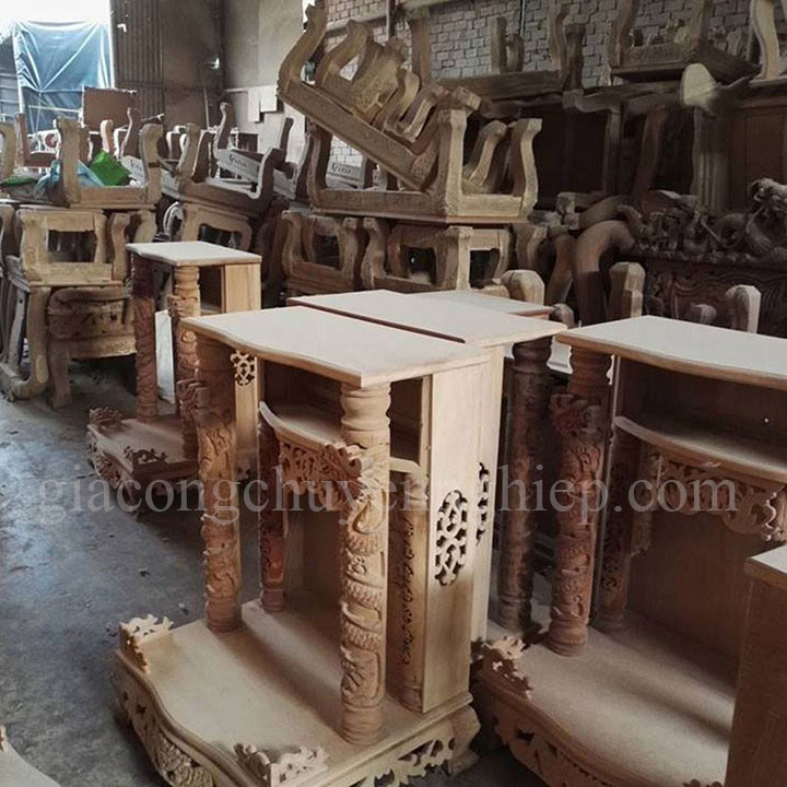 Xưởng gia công đồ gỗ, chạm khắc gỗ theo yêu cầu tại Đồng Nai.-05