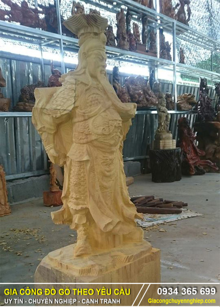 3 mẫu tượng gỗ Quan Công trong phong thủy đẹp nhất.-14