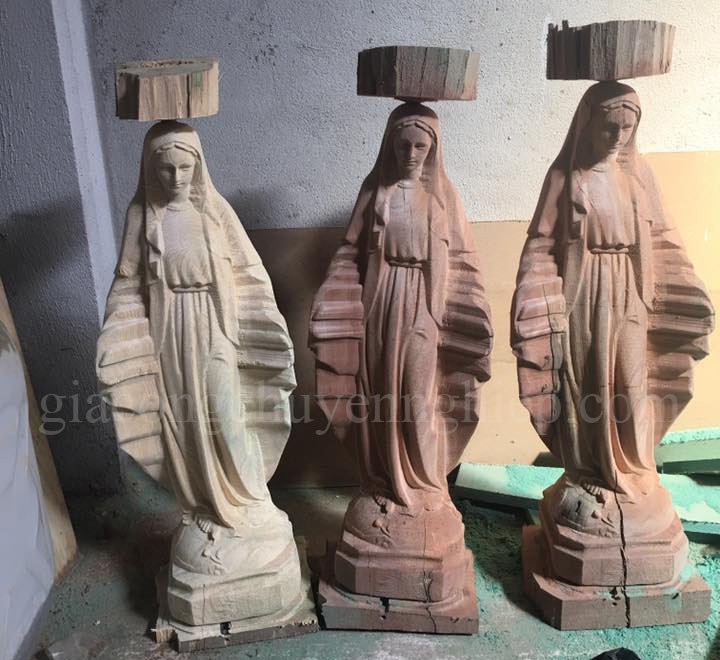 Điêu khắc tượng gỗ công giáo: tượng chúa, đức mẹ, thánh giuse,...-03