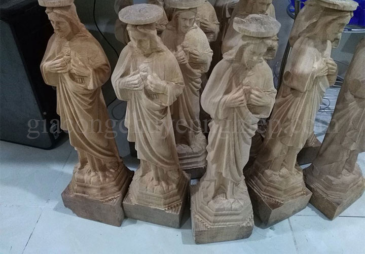 Điêu khắc tượng gỗ công giáo: tượng chúa, đức mẹ, thánh giuse,...-04