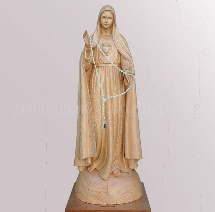 Điêu khắc tượng gỗ công giáo: tượng chúa, đức mẹ, thánh giuse,...-10