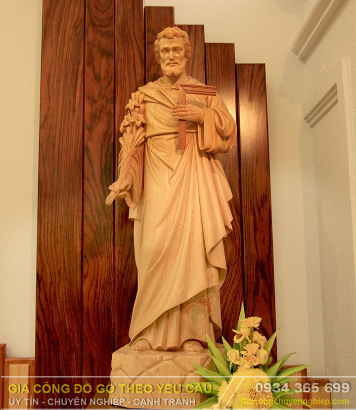Những mẫu tượng gỗ Công Giáo chạm khắc CNC đẹp nhất.-10