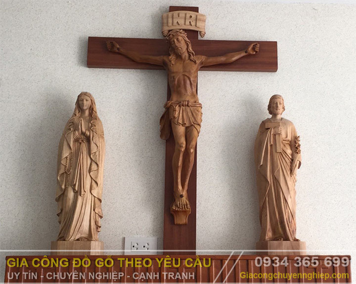 Những mẫu tượng gỗ Công Giáo chạm khắc CNC đẹp nhất.-12
