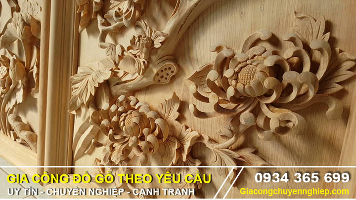 Xưởng nhận gia công gỗ, điêu khắc gỗ 2D, 3D, 4D bằng máy CNC-09