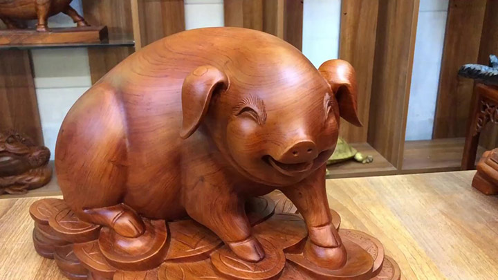 Tìm hiểu ý nghĩa tượng lợn gỗ phong thủy cho 2019 năm lợn vàng?-3